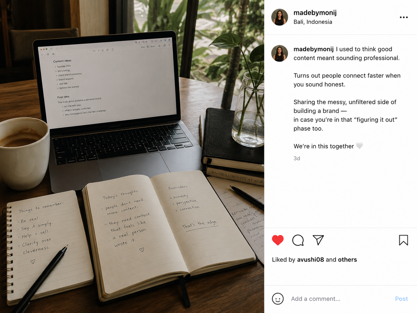 Story-led content example